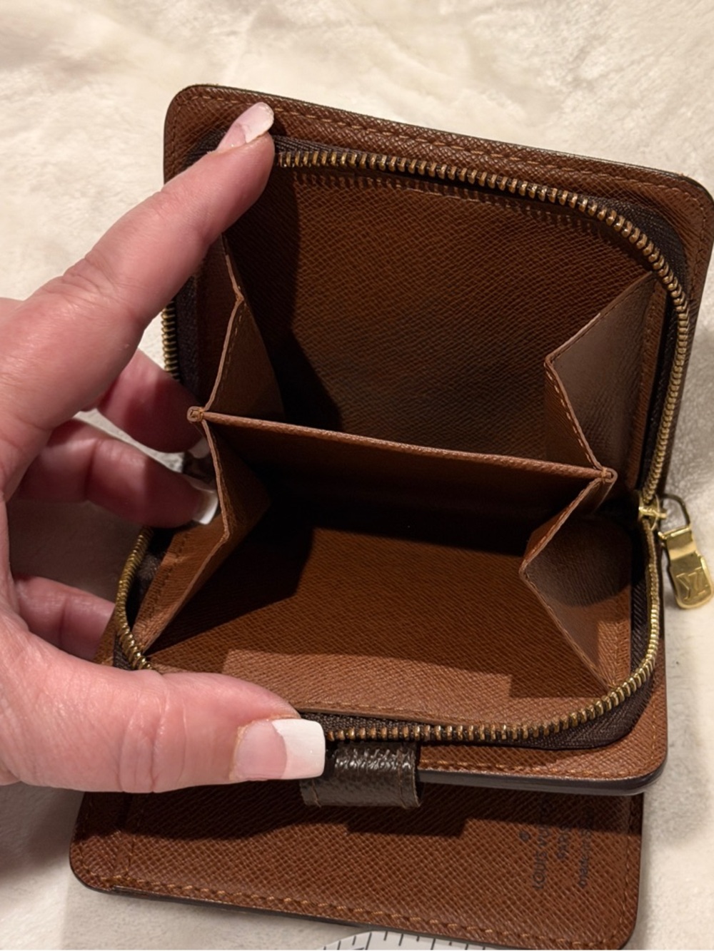 Louis Vuitton Porte Monnaie Viennois Wallet Monogram Compact Snap Coin VINTAGE - Picture 6 of 15